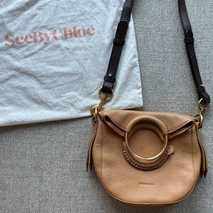 See By Chloe Convertible Shoulder Bag - Tan & Brown